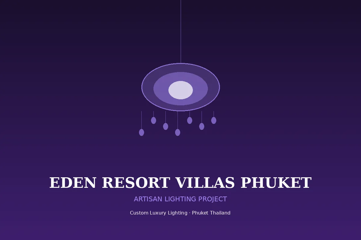 ขั้นตอนผลิต Custom Lighting — ภาพประกอบจากผลงาน Artisan Lighting Phuket