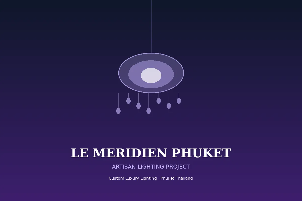 Warm Light กับ Fine Dining — ภาพประกอบจากผลงาน Artisan Lighting Phuket